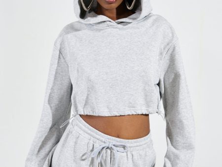 A CALM FLEX PULL OVER SWEATSHIRT IN HEATHER GREY Hot on Sale