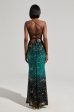 LUNA METALLIC OMBRE PRINTED MIDI DRESS Supply