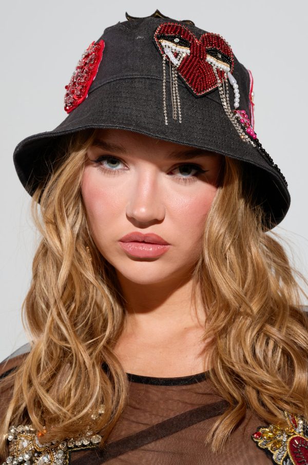 WITH LOVE PATCH BUCKET HAT For Discount