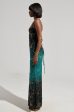 LUNA METALLIC OMBRE PRINTED MIDI DRESS Supply