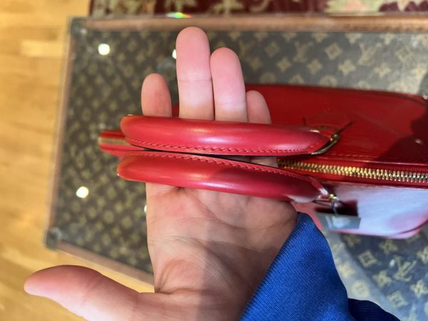 Louis Vuitton Red Epi Alma on Sale