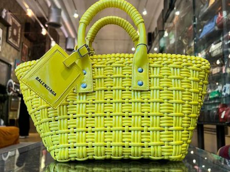 Balenciaga Bistro 2Way Basket Bag Yellow Supply