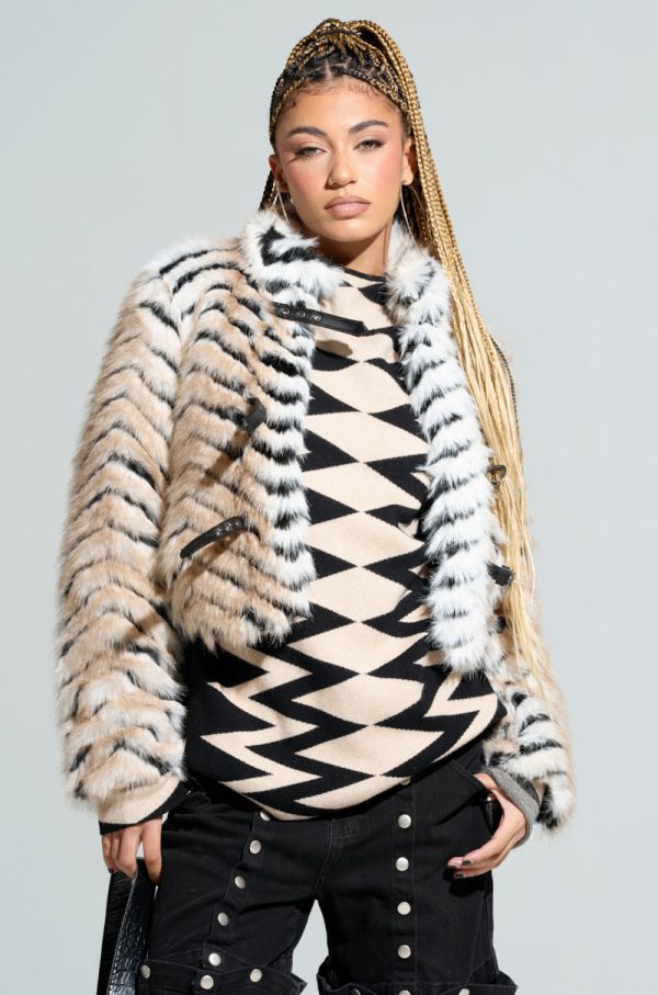 WILDER BUCKLE DETAIL FUR BOMBER on Sale