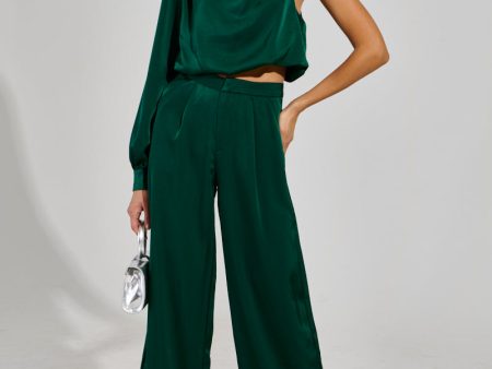 YOU CAN T SIT WITH US PANT IN DARK GREEN Hot on Sale