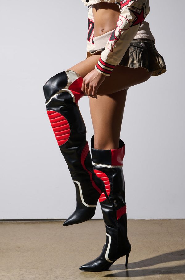 MANTRA RED RACER STILETTO BOOT Supply